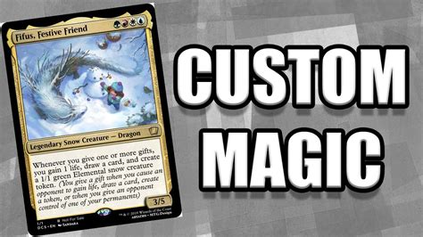 Online magic card builder